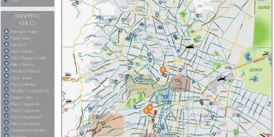 멕시코 시티의 명소 맵
