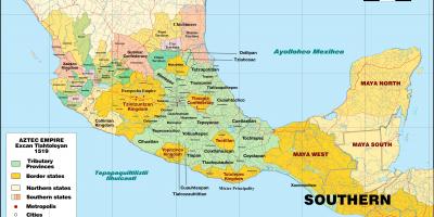 결 멕시코 지도