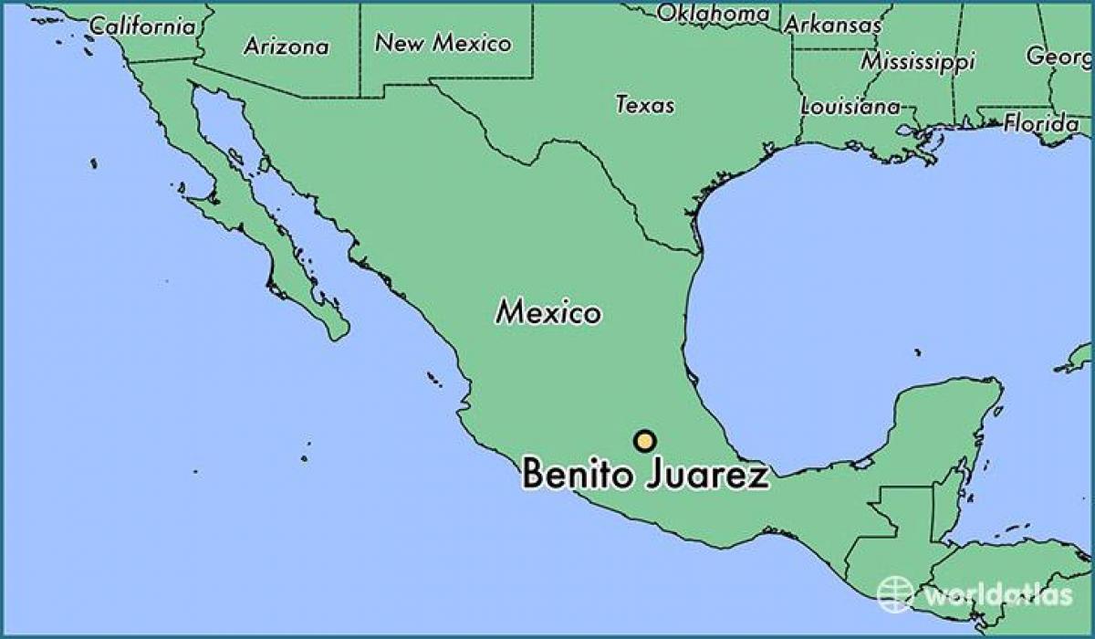 benito juarez 멕시코 지도