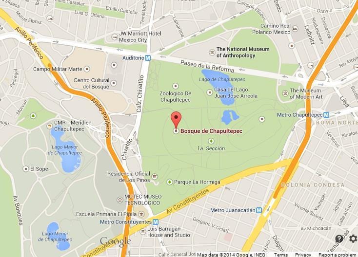 chapultepec park 지도