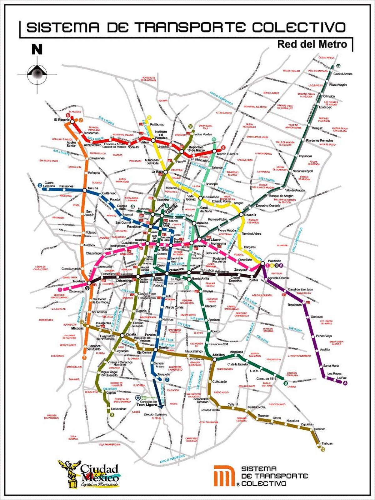지도 멕시코의 도시 교통